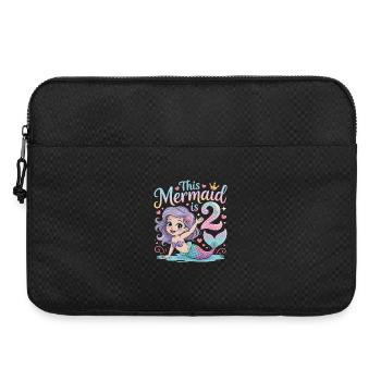 Sirène 2e anniversaire 2 ans - Sacoche pour ordinateur portable 15 pouces - noir - Devant