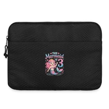 Mermaid 3rd Birthday 3 Years - Laptop bag 15" - black - Front