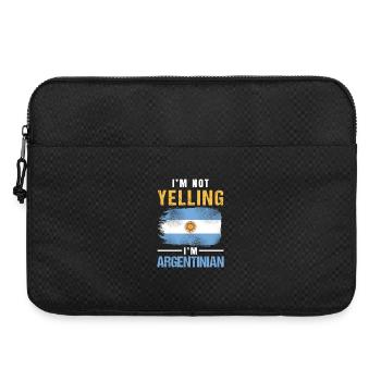 I'm Not Yelling I'm Argentinian Flag Pride Design - Laptoptasche 15" - Schwarz - Vorne