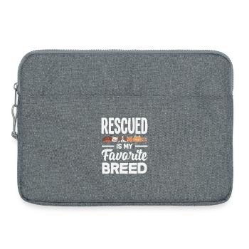 Foster Family Adopt Animal Rescue My - Laptop bag 15" - heather grey - Front