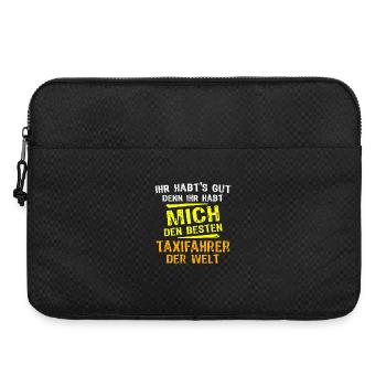 Cadeau chauffeur de taxi - Sacoche pour ordinateur portable 15 pouces - noir - Devant