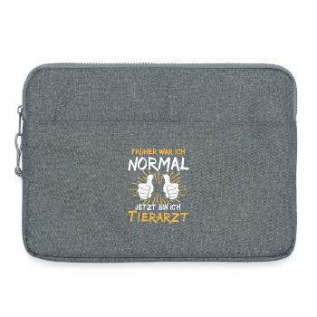 Diction vétérinaire - Sacoche pour ordinateur portable 15 pouces - gris chiné - Devant