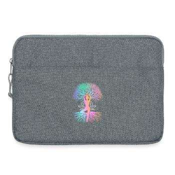 Yoga Meditation Training Yoga Lover Yoga Class - Laptop bag 15" - heather grey - Front