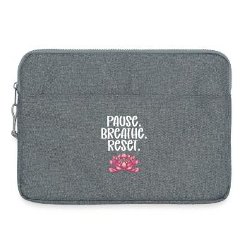 Yoga Meditation Training Yoga Lover Yoga Class - Laptop bag 15" - heather grey - Front