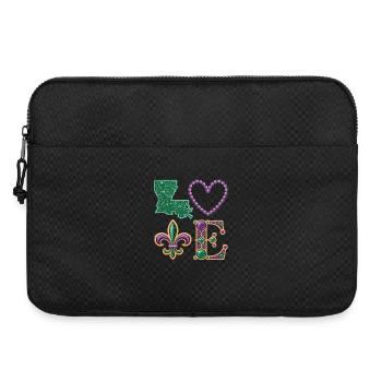 Mardi Gras Louisiana Shirt – Karneval Liebe - Laptoptasche 15" - Schwarz - Vorne