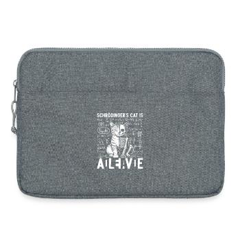 Schrödingers Cat Alive Dead - Laptoptasche 15" - Grau meliert - Vorne