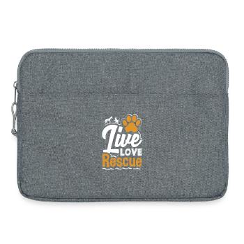 Foster Adopt Volunteer Live Love Animal Rescue - Laptop bag 15" - heather grey - Front