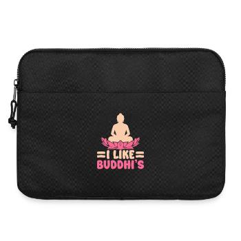 Yoga I Like Buddhi ́s Funny Yoga - Laptop bag 15" - black - Front
