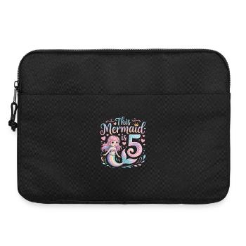 5e anniversaire de la Sirène 5 ans - Sacoche pour ordinateur portable 15 pouces - noir - Devant