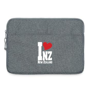 Ich liebe Neuseeland, Neuseeland, stolzer Neuseeländer - Laptoptasche 15" - Grau meliert - Vorne