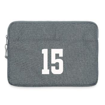 Number 15 - Laptop bag 15" - heather grey - Front