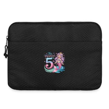 5e anniversaire de la Sirène 5 ans - Sacoche pour ordinateur portable 15 pouces - noir - Devant