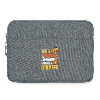 C’est mon costume de girafe humaine - Sacoche pour ordinateur portable 15 pouces - gris chiné - Devant