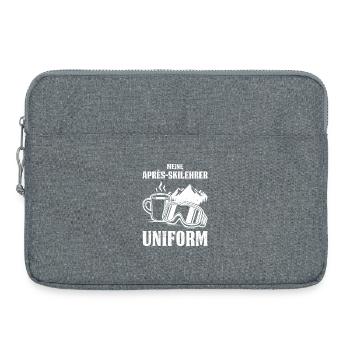 Skiing MY APRÈS SKI INSTRUCTOR UNIFORM FUNNY - Laptop bag 15" - heather grey - Front