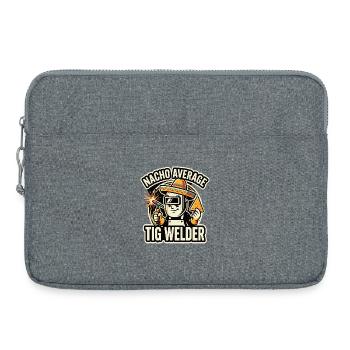 Nacho Average TIG Welder Motif - Laptop bag 15" - heather grey - Front