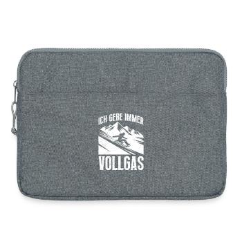 Bob Fahrer ICH GEBE IMMER VOLLGAS LUSTIG - Laptoptasche 15" - Grau meliert - Vorne