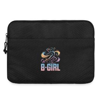 B-Girl Breakdance Streetstyle Retro Design - Laptop bag 15" - black - Front