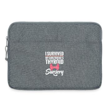  Thyroid Removal Surgery Girlfriend Thyroid - Laptop bag 15" - heather grey - Front