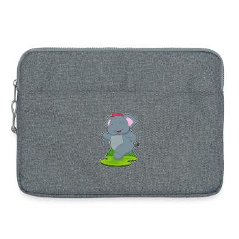 Elephant Jogger Jogging Sport - Sacoche pour ordinateur portable 15 pouces - gris chiné - Devant