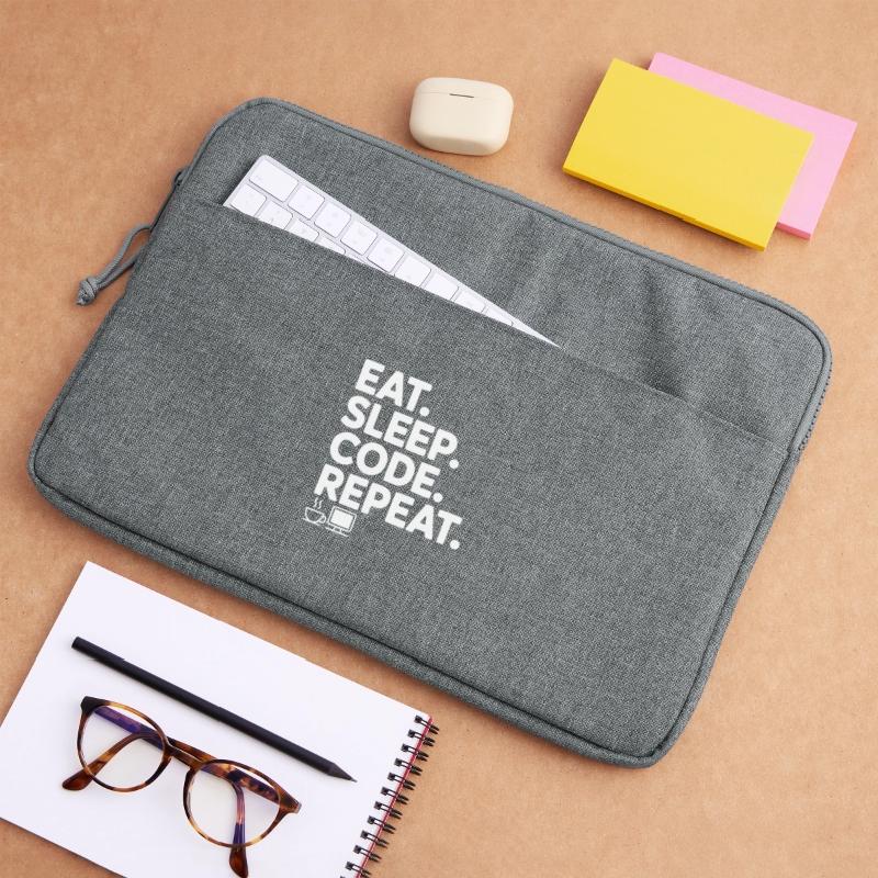 Eat. Sleep. Code. Repeat. Laptop bag 15"