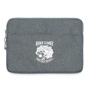 Rookie Kletterer Mehr Chalk Als Können - Laptoptasche 15" - Grau meliert - Vorne