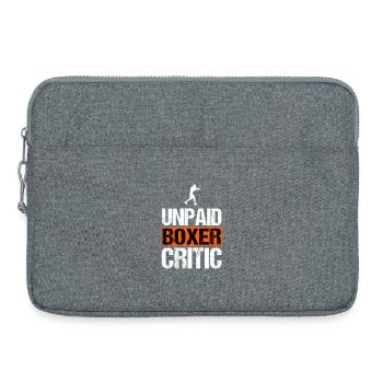 Unbezahlter Boxerkritiker Lustige Kampfsportkunst - Laptoptasche 15" - Grau meliert - Vorne