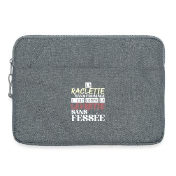 La Raclette Sans Fromage Levrette Sans Fessée - Sacoche pour ordinateur portable 15 pouces - gris chiné - Devant