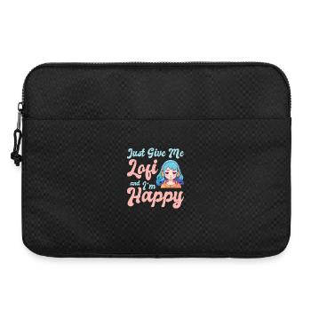 Lofi Hip Hop Jazz relaxant Mélange Genre Lofi - Sacoche pour ordinateur portable 15 pouces - noir - Devant