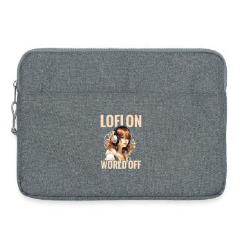  Lofi Jazz Mix for Studying Relaxation Music Lofi - Laptop bag 15" - heather grey - Front