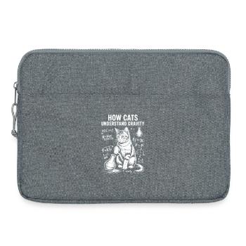 Physik Katzen Sprüche Mathe Witz Physik Geschenk - Laptoptasche 15" - Grau meliert - Vorne