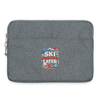 Ski You Later - Wintersport Après Ski - Laptoptasche 15" - Grau meliert - Vorne