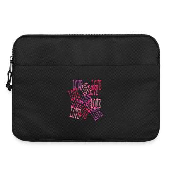 Love en Cascade Lettrage Romantique - Sacoche pour ordinateur portable 15 pouces - noir - Devant