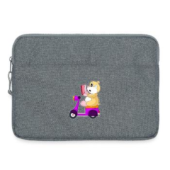 Trottinette de hamster - Sacoche pour ordinateur portable 15 pouces - gris chiné - Devant