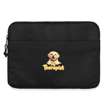 Labrador Retriever Mon thérapeute - Sacoche pour ordinateur portable 15 pouces - noir - Devant