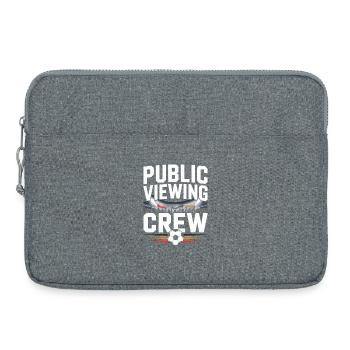 Public Viewing Crew Football Fan - Laptop bag 15" - heather grey - Front