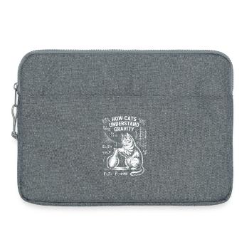 Physik Katzen Sprüche Mathe Witz Physik Geschenk - Laptoptasche 15" - Grau meliert - Vorne