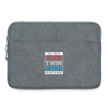 Gemini Father Gemini Dad - Laptop bag 15" - heather grey - Front