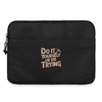 DIY Heimwerker T-Shirt - Laptop bag 15" - black - Front