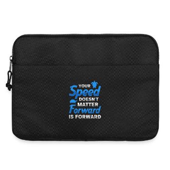 Forward is Forward Motivational Turtle Quote Art - Laptoptasche 15" - Schwarz - Vorne