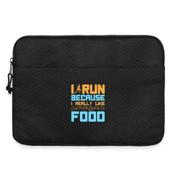 Courir Je cours J’aime la nourriture Marathon - Sacoche pour ordinateur portable 15 pouces - noir - Devant