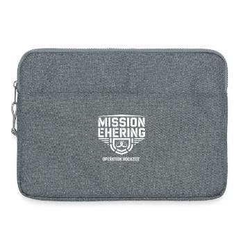 Mission Ehering – Operation Hochzeit Humor - Laptoptasche 15" - Grau meliert - Vorne
