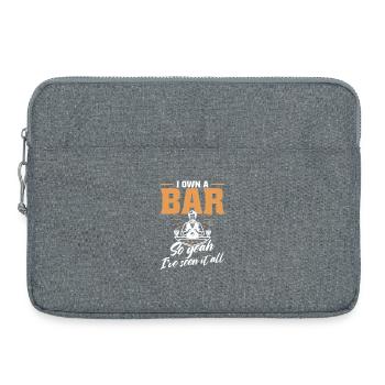 Bartender Bar Enthusiast Cocktail Mixer Bar Owner - Laptop bag 15" - heather grey - Front