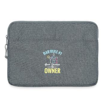  Bartender Waitress Bar Owner Cocktail Lover Pub - Laptop bag 15" - heather grey - Front