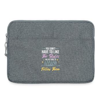 Kneipenbesitzer, Barkeeper, Barbesitzer, Barmaid-Cocktail - Laptoptasche 15" - Grau meliert - Vorne