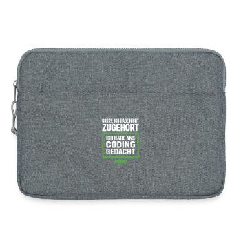 Coding Thinking instead of belonging - Laptop bag 15" - heather grey - Front