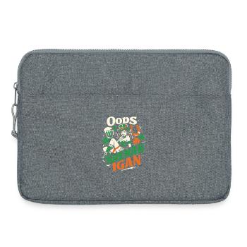 Oops I Shenanigan | Leprechaun St Patrick's Girl - Laptoptasche 15" - Grau meliert - Vorne