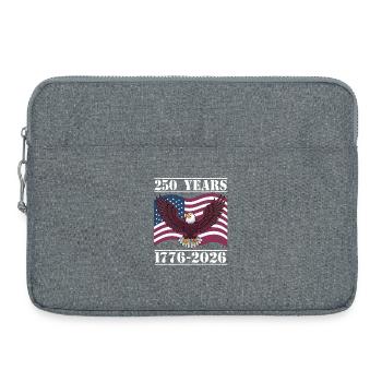 250e anniversaire de la 250e Liberté - Sacoche pour ordinateur portable 15 pouces - gris chiné - Devant