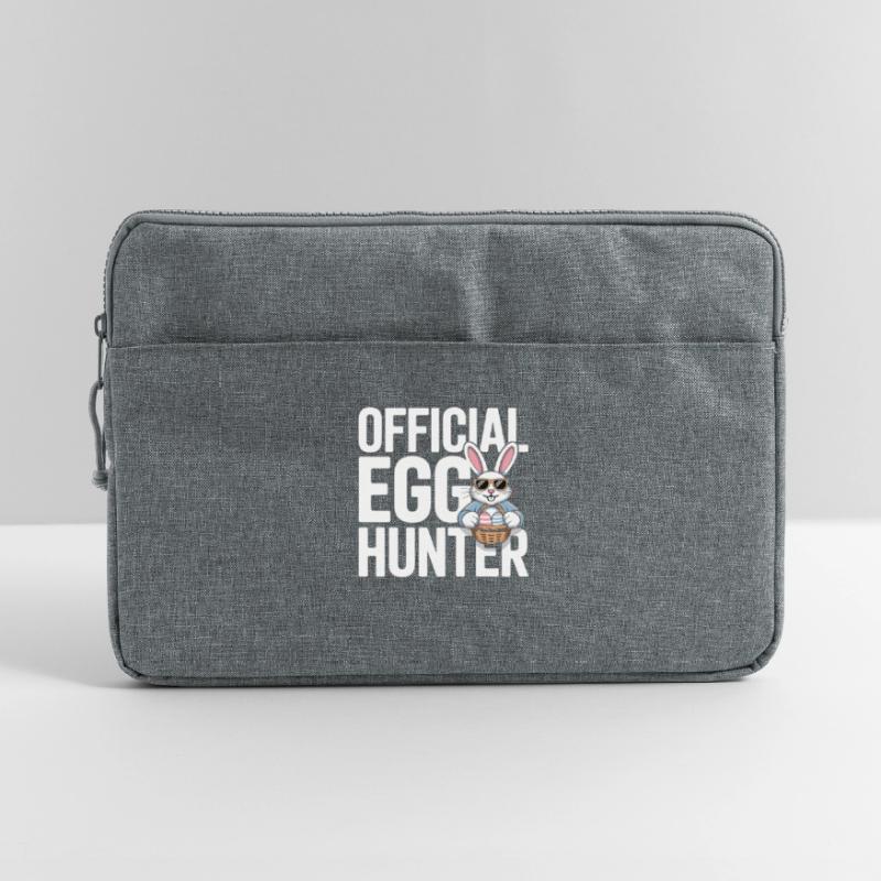 Official Egg Hunter Easter Bunny Easter Humor Laptop bag 15"