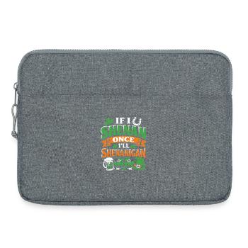 Ready vor Shenanigans | St. Patrick's Day - Laptoptasche 15" - Grau meliert - Vorne