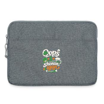 Oops I Shenanigan | St Patrick's Day Wortspiel - Laptoptasche 15" - Grau meliert - Vorne